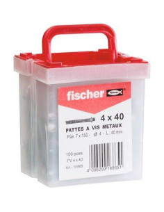 PATTE A VIS METAUX PV 6X60/100 FISCHER 18866 2