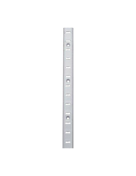 Crémaillère acier en applique laqué blanc 16X6mm Longueur 2M MONIN 522040