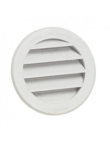 Ventilation : Grille ronde réglable PVC