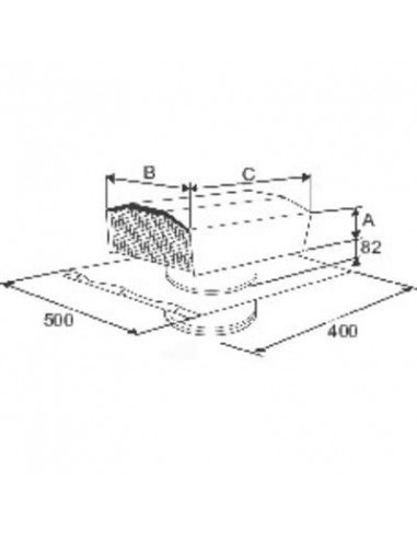 SORTIE TOITURE TOL D160 TUILE ANJOS 6007