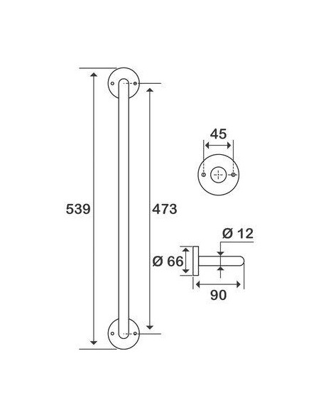PORTE SERVIETTES 1 BARRE BLANC PELLET 841213