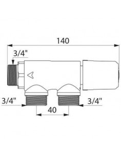 PREMIX COMPACT MALE 3/4" DELABIE 733020 2