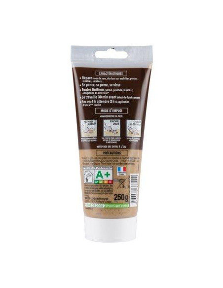 PATE BOIS A L'EAU CH.CLAIR250G SINTOBOIS 37700