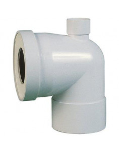 Pipe WC Courte A prise d'air Ø100mm Femelle REGIPLAST PCA