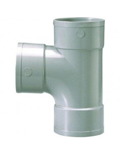TE DROIT PVC 87°30 FF 32 GIRPI TS32FF