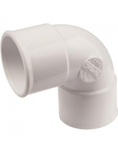 COUDE F-F 87°30 40 PVC BLC NICOLL CH88B