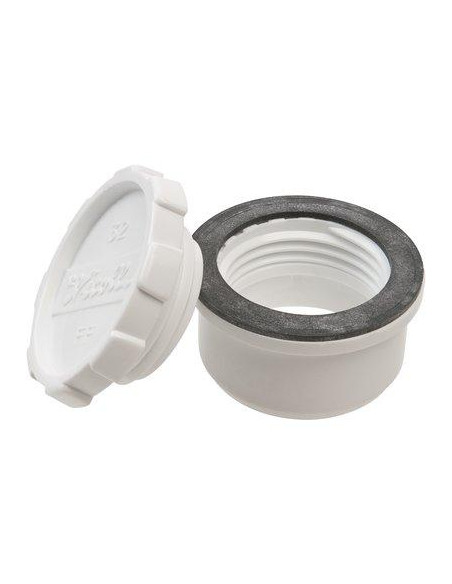 TAMPON DE VISITE 32 PVC BLC NICOLL FFB