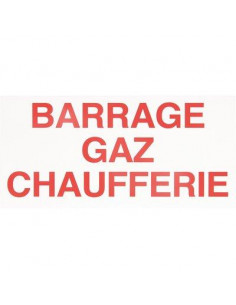 ETIQ BARRAGE GAZ CHAUFFERIE CZ05