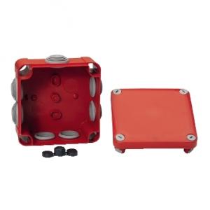 Bte deriv.rouge+embt 105x105x55 SCHNEIDER ENN05165 2
