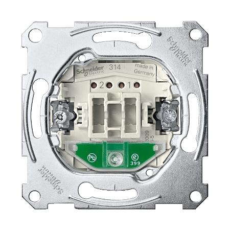 Aquadesign méca. va-et-vient 10AX/250Vca lumineux témoin conn. rapide SCHNEIDER MTN3106-0000