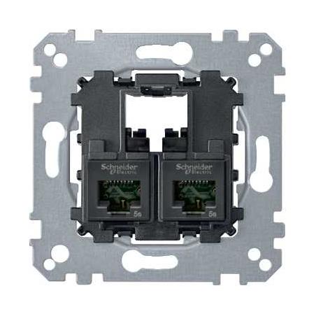 System M mecanisme RJ45 Double cat6 UTP SCHNEIDER MTN4576-0002