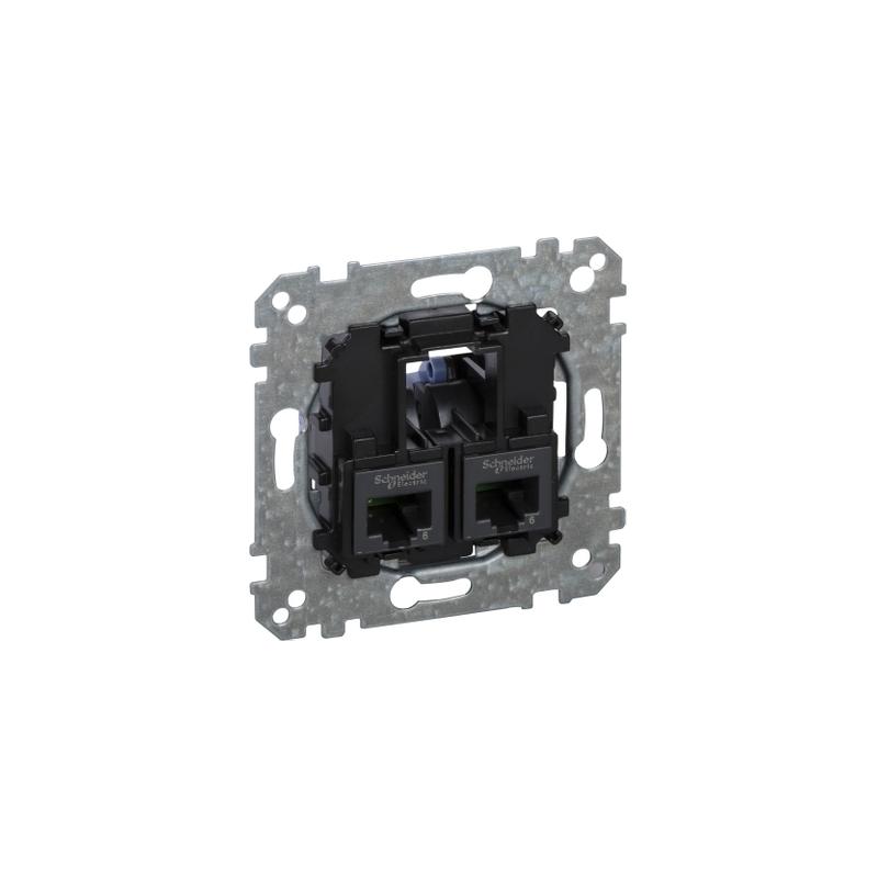 System M mecanisme RJ45 Double cat6 UTP SCHNEIDER MTN4576-0002