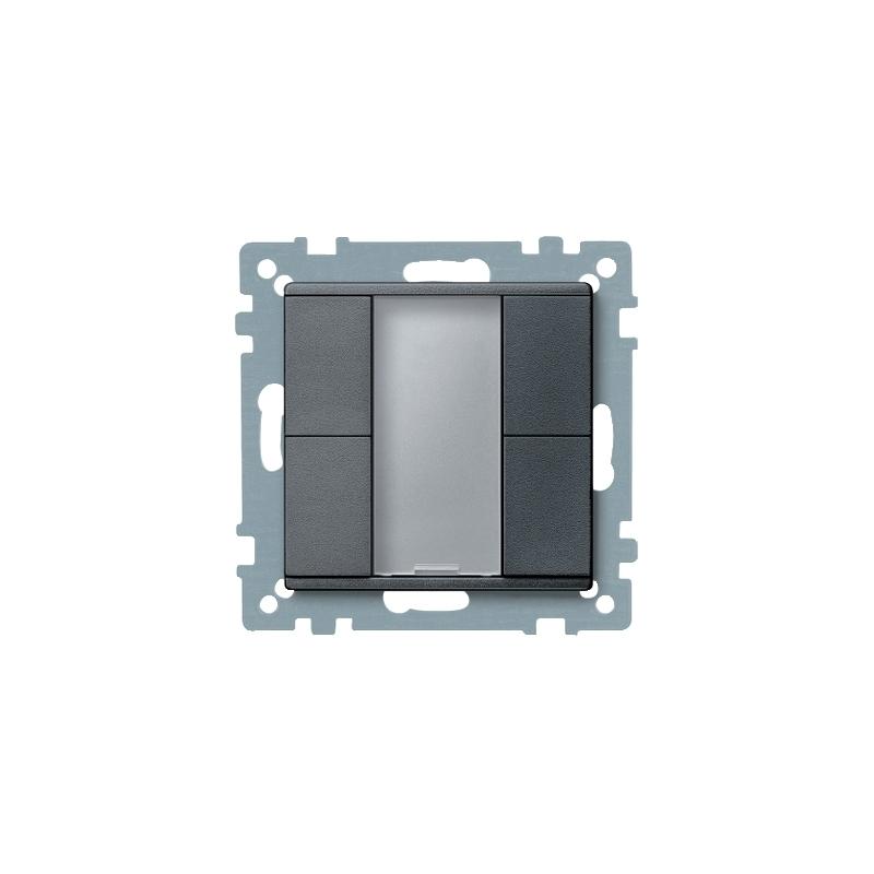 KNX M-Plan commande multifonction 4 BP anthracite SCHNEIDER MTN627614