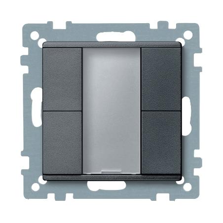 KNX M-Plan commande multifonction 4 BP anthracite SCHNEIDER MTN627614
