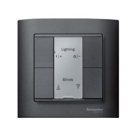KNX M-Plan commande multifonction 4 BP anthracite SCHNEIDER MTN627614