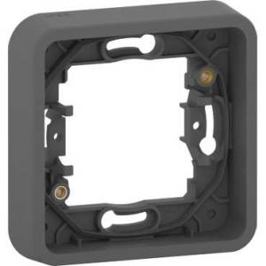 Mureva Styl Cadre 1 poste encastré IP55 IK08 gris SCHNEIDER MUR34107 2