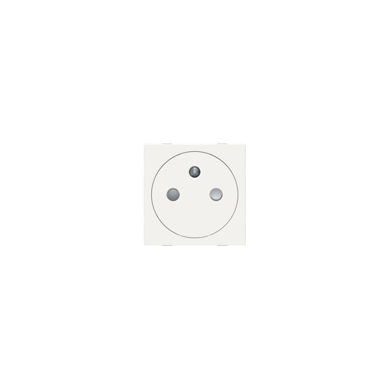 Unica prise 2P+T FR 90° affleurant raccord rapide Blanc méca seul SCHNEIDER NU305218