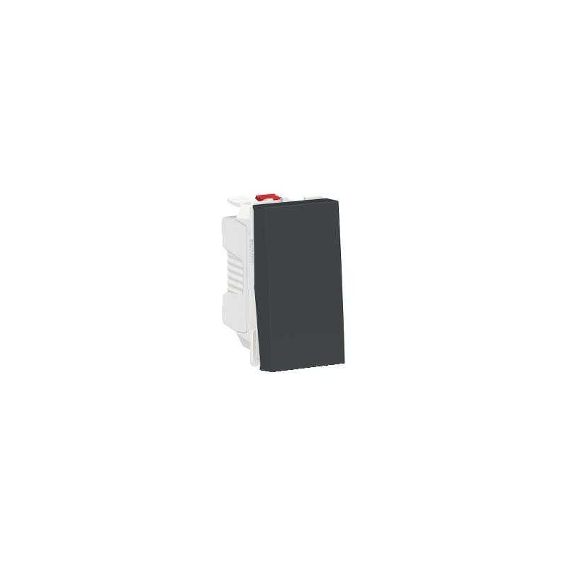Unica bouton-poussoir NO 10A connex rapide 1 mod Anth méca seul SCHNEIDER NU310654