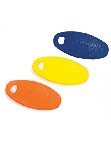 Pack de 3 badges résidents couleur (bleu,jaune,orange) pour ugvba ugvbt KEY3 AIPHONE 120123