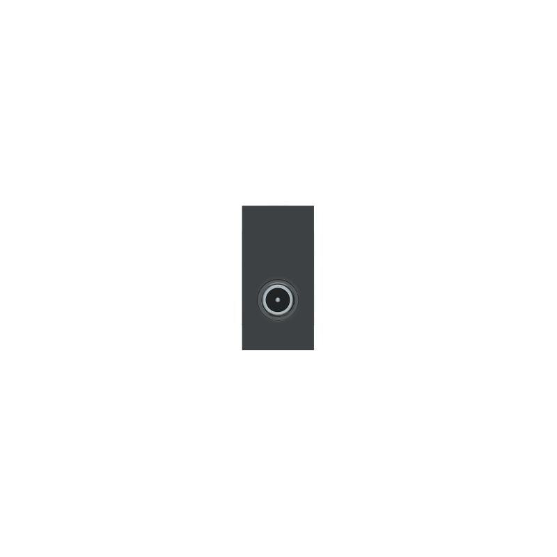 Unica prise télévision TV mâle individuel 1 mod Anthracite méca seul SCHNEIDER NU346154