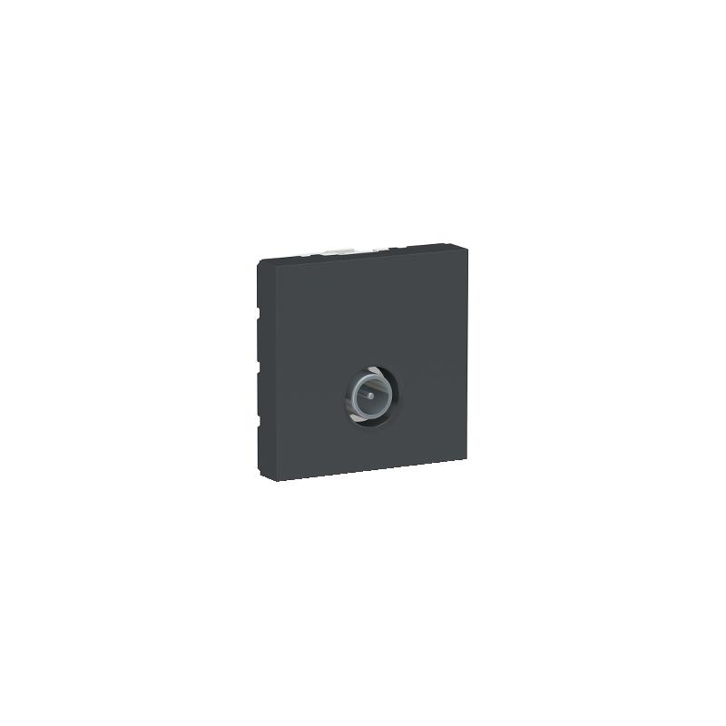Unica prise télévision TV mâle individuel 2 mod Anthracite méca seul SCHNEIDER NU346254