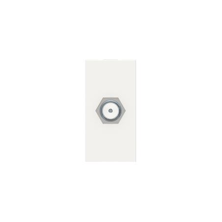 Unica prise télévision TV type F 1 module Blanc mécanisme seul SCHNEIDER NU346818