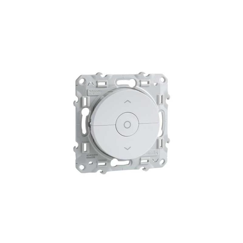 Odace interrupteur volet roulant Blanc 3 boutons montée/descente/stop à vis SCHNEIDER S520208