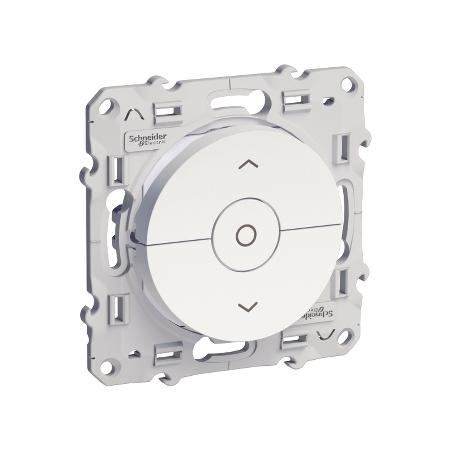 Odace interrupteur volet roulant Blanc 3 boutons montée/descente/stop à vis SCHNEIDER S520208