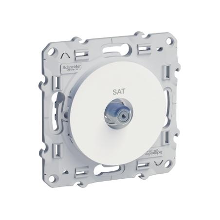 Odace prise SAT Blanc à vis SCHNEIDER S520446