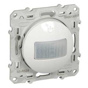 Odace détecteur de présence et de mouvement Blanc spécial rénovation 2 fils SCHNEIDER S520524