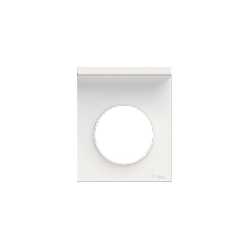 Odace Styl Pratic plaque Blanc support téléphone mobile 1 poste SCHNEIDER S520712