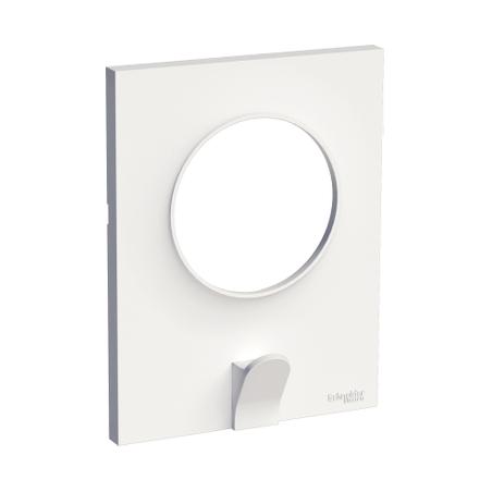 Odace Styl Pratic plaque Blanc avec crochet multi-usage 1 poste SCHNEIDER S520722