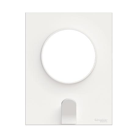 Odace Styl Pratic plaque Blanc avec crochet multi-usage 1 poste SCHNEIDER S520722