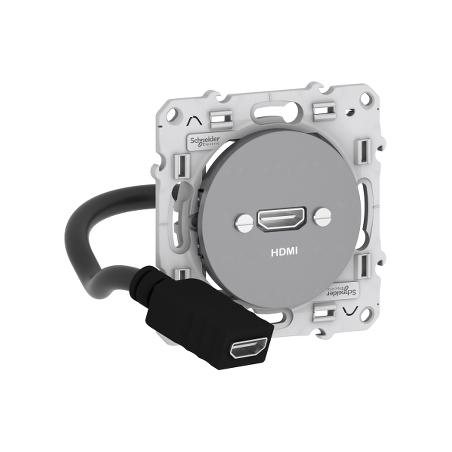 ODACE PRISE HDMI TYPE A ALU SCHNEIDER S530462