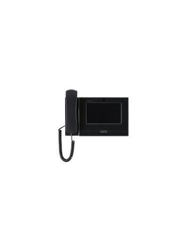 Moniteur noir vidéo IP / SIP écran tactile 7'' avec boucle magnétique au combiné AIPHONE IXMV7HBLA 200954