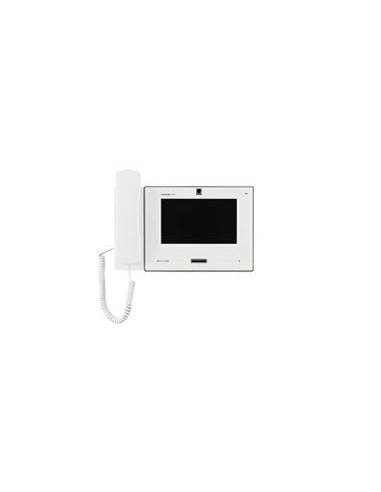 Moniteur blanc vidéo IP / SIP écran tactile 7'' avec boucle magnétique au combiné AIPHONE IXMV7HWLA 200953