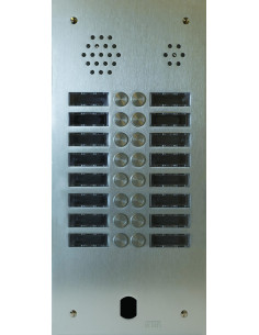 Plaque Audio Alu 2R 16Bp 2Voice Complete URMET A83/216M