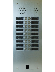 Plaque Audio Alu 2R 18Bp 2Voice Complete URMET A83/218M
