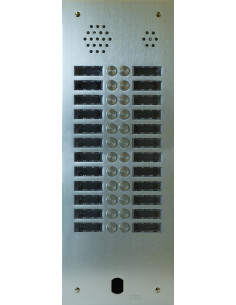 Plaque Audio Alu 2R 24Bp 2Voice Complete URMET A83/224M