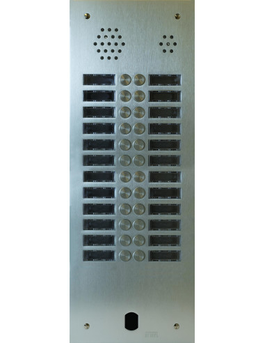 Plaque Audio Alu 2R 24Bp 2Voice Complete URMET A83/224M