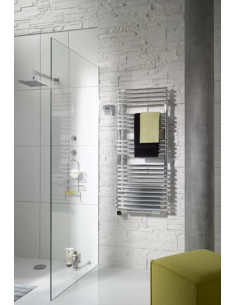 Radiateur sèche-serviettes Cala Symétrique électrique +Air 300 W H 986 L 506 mm finition chromée ACOVA TLNO-030-050-IFS