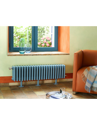 Radiateur Vuelta eau chaude plinthe 1264 W (dT50) H 265 L 1314 mm racc. S010 Blanc ACOVA M6C5-28-026