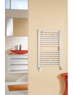 Radiateur sèche-serviettes Atoll Spa eau chaude 1207 W H 1706 L 750 mm racc. S038 Blanc ACOVA SL-170-075-05 2
