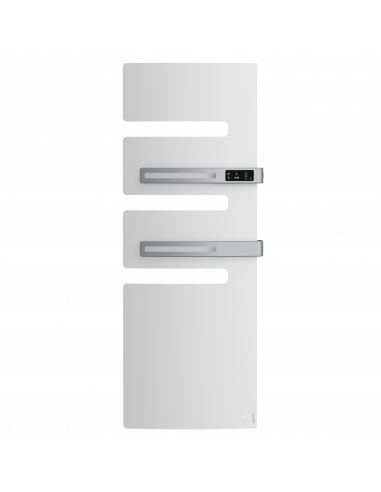 Radiateur sèche-serviettes connecté Serenis Premium mât droite 1750W Blanc Carat ATLANTIC 850437