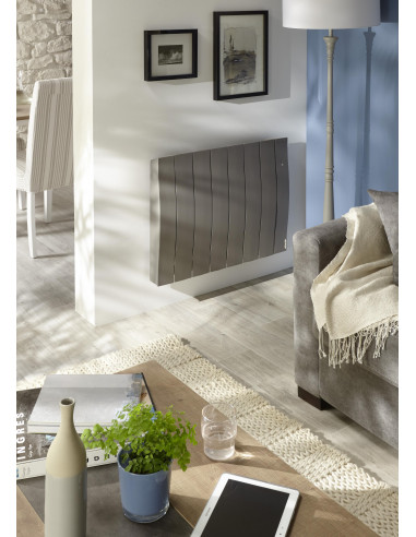 Radiateur connecté Galapagos pilotage intelligent horizontal 0750W gris étoilé ATLANTIC 501845