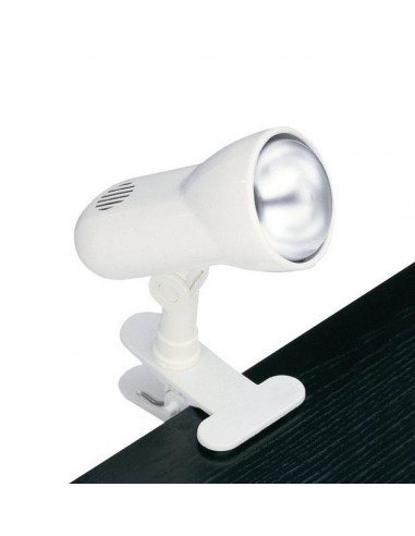 MANTA 63 Spot à pince E27 60W max, orientable, blanc, lampe non incl. ARIC 0673