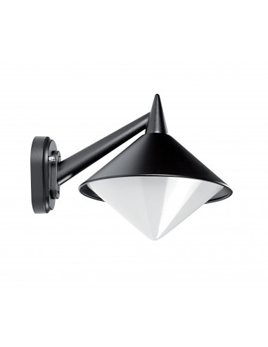 SIRIO Applique Mur Ext. IP43 IK08, noir, E27 75W max., lampe non incl. ARIC 1862