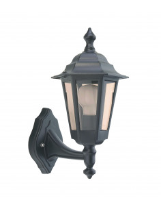 NIZA Applique Mur Ext. IP43 IK02, noir, E27 60W max., lampe non incl. ARIC 1933