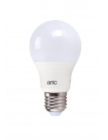 Lampe standard E27 LED 9 Watts 2700K 806lm Classe énergie A+ 15000H ARIC 2956