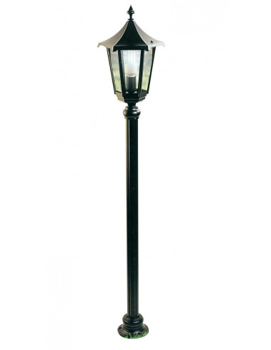 MONACO Lant. Mat IP43 IK02, noir, E27 100W max., lampe non incl., haut.1,16m ARIC 3048